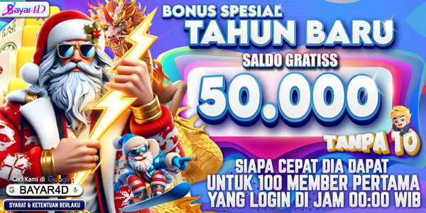 BONUS TAHUN BARU BAYAR4D TAHUN 2025 